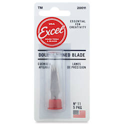 Excel Blades Hobby Blades - #2, Safety Carded Package, 5 Blades