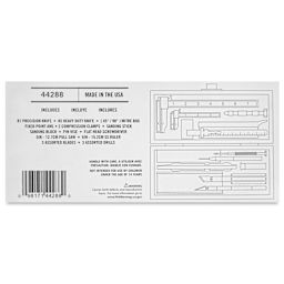 Excel Blades Builder's Knife and Hobby Tool Set - back of packaging