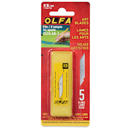Olfa KB Multi-Purpose Art Blades - 6 mm, Pkg of 5 front of packaging