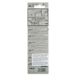 Olfa Designer Graphic Art Knife, back of the packaging