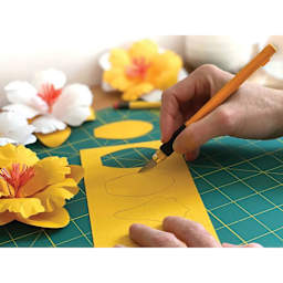 Olfa Curved Carving Art Blade - cutting paper flowers