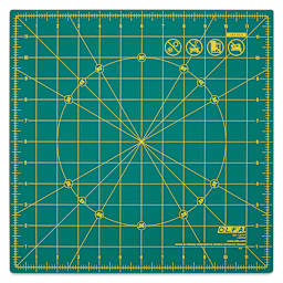 Olfa Rotating Cutting Mat - 12" x 12" - view from above when aligned
