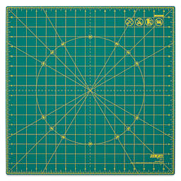 Olfa Rotating Cutting Mat - 17" x 17" - view from above when aligned