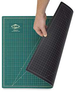 Alvin Self-Healing Cutting Mat, Green/Black
