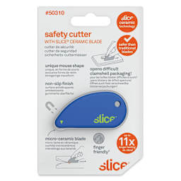 Slice Safety Cutter - Blue - front of packaging
