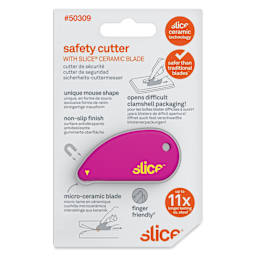 Slice Safety Cutter - Fuschia - front of packaging