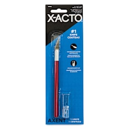 X-Acto Axent Knife - Red - front of packaging