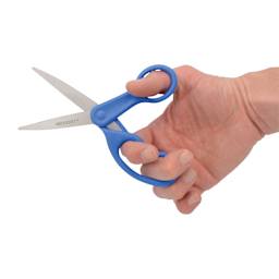 Westcott Straight All Purpose Preferred Stainless Steel Scissors - 7" being held