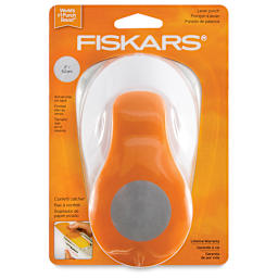 Fiskars Lever Punches - Front of blister package of large circle Punch
