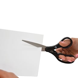 Westcott Bent KleenEarth Recycled Scissors - 7", Black, cutting paper