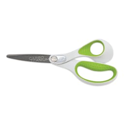 Westcott Heavy Duty CarboTitanium Bonded Straight Scissors - 8", closed