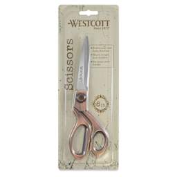 Westcott Vintage Copper Finish Scissors - 8" front of packaging