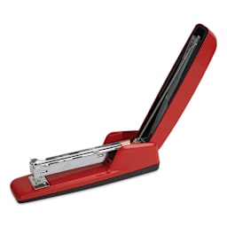 Swingline 747 Business Stapler - Rio Red, handle raised showing inside of the stapler