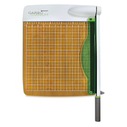 Westcott CarboTitanium Guillotine Paper Trimmer - Top view, locked
