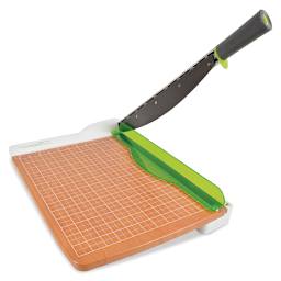 Westcott CarboTitanium Guillotine Paper Trimmer - 15" - blade up, alt view