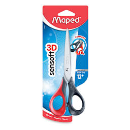Maped Sensoft 3D Scissors - 6 1/3" Right Handed Scissors in Blister Pack
