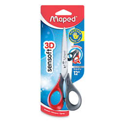 Maped Sensoft 3D Scissors - 6 1/3" Right Handed Scissors in Blister Pack