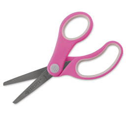 Westcott Soft Handle Scissors - Side view of scissors with Blunt Tip