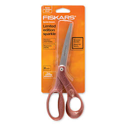 Fiskars Sparkle Scissors - Front view of Blister package for Copper colored Scissors
