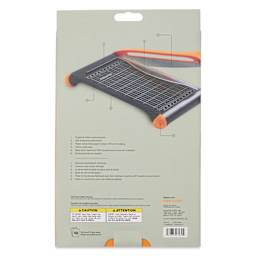 Fiskars Recycled Bypass Paper Trimmer - 9" x 5", back of packaging