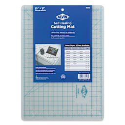 Alvin Cutting Mat - 8 1/2" x 12", Translucent - back of packaging