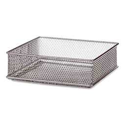Design Ideas MeshWorks Drawer Storage Bin - Silver, 6" x 6"