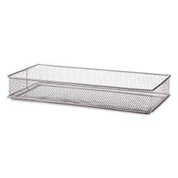 Design Ideas MeshWorks Drawer Storage Bin - Silver, 6" x 12"