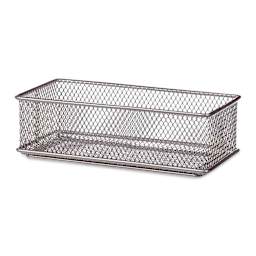 Design Ideas MeshWorks Drawer Storage Bin - Silver, 3" x 6"