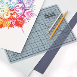 Blick Cutting Board - Transparent, 8.5" x 11" - in use