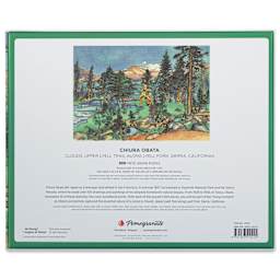 Pomegranate Chiura Obata Clouds 500-Piece Jigsaw Puzzle - 18" x 27", back of packaging