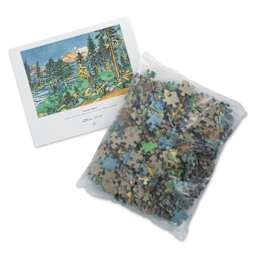 Pomegranate Chiura Obata Clouds 500-Piece Jigsaw Puzzle - 18" x 27", contents