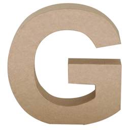 Paper Mache Letters & Numbers G