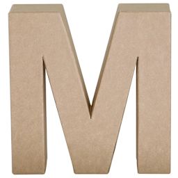 Paper Mache Letters & Numbers M