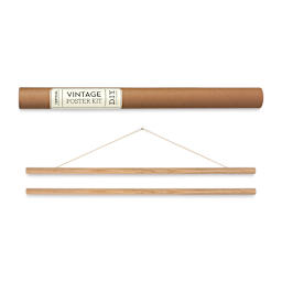 Cavallini Vertical Vintage Poster Hanging Kit (dowels, out of packaging)