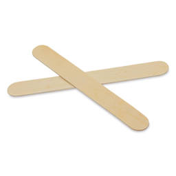 Creativity Street Jumbo Craft Sticks - Bag of 100, Natural - two sticks crossed