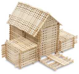 Creativity Street Smart Sticks - Finished house build with Smart Sticks
