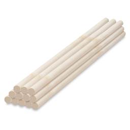 Creativity Street Wooden Dowel Rods - Pkg of 12, 3/8" x 12"