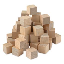 Hygloss Wooden Blocks - Pkg of 48, 1" Block