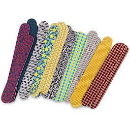 Roylco Fabric Sticks - Spread of multicolored Fabric Sticks
