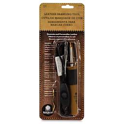 Walnut Hollow Leather Branding Tool - Front of blister package showing tool

