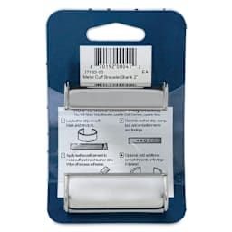 Realeather Metal Cuff Bracelet - 2" Wide, back of the packaging