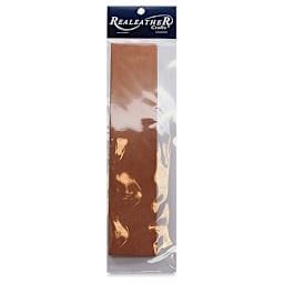 Leather Bracelet Blanks - Front of package of Natural color Leather Bracelet