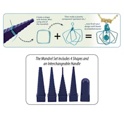 Artistic Wire Plastic Mandrel Set steps and shapes