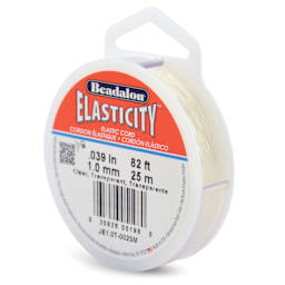 Beadalon Elasticity Cord - 1.0 mm x 82 ft, Clear