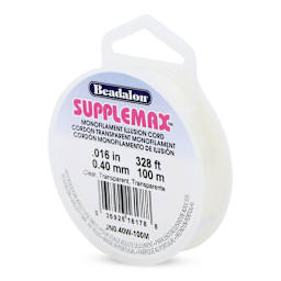 Beadalon SuppleMax Illusion Cord - 0.40 mm x 100 m, Clear