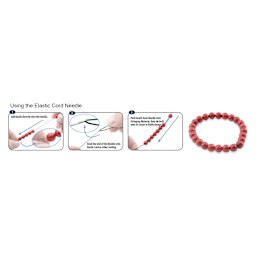 Beadalon Elastic Cord Needle usage steps