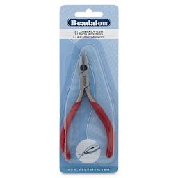 Beadalon Standard Combo Pliers - Front of blister package showing pliers
