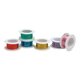 Silver Plated Copper Wire - Bright Colors, Set of 6 Spools, 26 Gauge x 15 ft