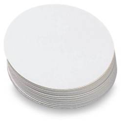 Paper Button Circles - White, 2.25" diameter, Pkg of 104