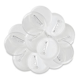 Snap-In Plastic Buttons - 2.25" diameter, Pkg of 12
